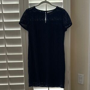 Jack Wills Blue Sheath Mini Dress with Crew Neck